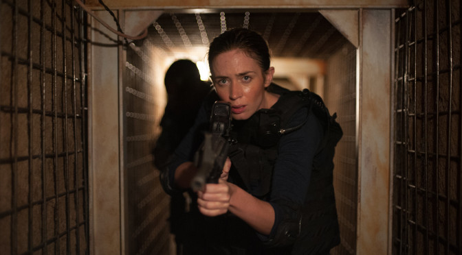 Emily Blunt in Sicario tunnels